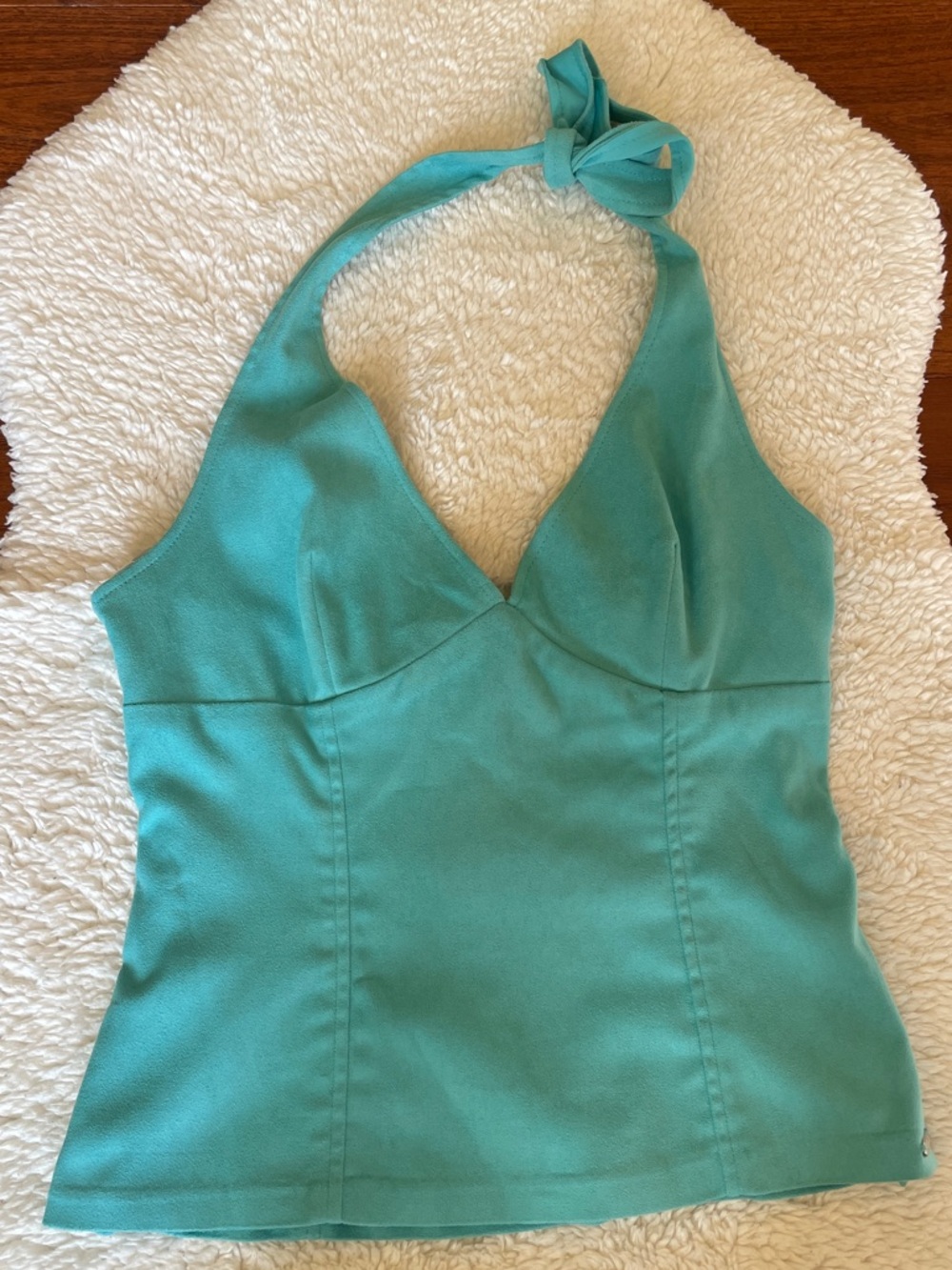 GUESS Teal Halter Tank Top